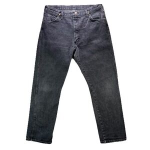 Vintage Wrangler Jeans Mens 36x32 Fits 34x32 Black Cowboy Cut Made in USA 70s